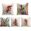Double Side Cushion Cover 5PC Soft Decorative Square Throw Pillow Cover Cushion Case Pillowcase for Sofa Bedroom Superior Quality Machine Washable miniinthebox