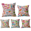 Double Side Cushion Cover 5PC Soft Decorative Square Throw Pillow Cover Cushion Case Pillowcase for Sofa Bedroom Superior Quality Machine Washable miniinthebox