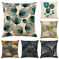 Double Side Cushion Cover 6PC Soft Decorative Square Throw Pillow Cover Cushion Case Pillowcase for Sofa Bedroom Superior Quality Machine Washable miniinthebox