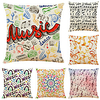 Double Side Cushion Cover 6PC Soft Decorative Square Throw Pillow Cover Cushion Case Pillowcase for Sofa Bedroom Superior Quality Machine Washable miniinthebox