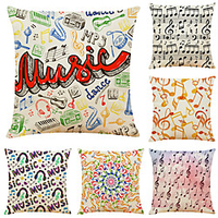 Double Side Cushion Cover 6PC Soft Decorative Square Throw Pillow Cover Cushion Case Pillowcase for Sofa Bedroom Superior Quality Machine Washable miniinthebox