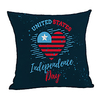 Double Side Print Independence Day Cushion Cover 1PC Linen Soft Decorative Square Throw Pillow Cover Cushion Case Pillowcase for Sofa Bedroom 45 x 45 cm (18 x 18 Inch) Superior Quality Machine Washable miniinthebox