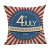 Double Side Print Independence Day Cushion Cover 1PC Linen Soft Decorative Square Throw Pillow Cover Cushion Case Pillowcase for Sofa Bedroom 45 x 45 cm (18 x 18 Inch) Superior Quality Machine Washable miniinthebox