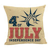 Double Side Print Independence Day Cushion Cover 1PC Linen Soft Decorative Square Throw Pillow Cover Cushion Case Pillowcase for Sofa Bedroom 45 x 45 cm (18 x 18 Inch) Superior Quality Machine Washable miniinthebox