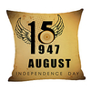 Double Side Print Independence Day Cushion Cover 1PC Linen Soft Decorative Square Throw Pillow Cover Cushion Case Pillowcase for Sofa Bedroom 45 x 45 cm (18 x 18 Inch) Superior Quality Machine Washable miniinthebox