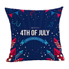 Double Side Print Independence Day Cushion Cover 1PC Linen Soft Decorative Square Throw Pillow Cover Cushion Case Pillowcase for Sofa Bedroom 45 x 45 cm (18 x 18 Inch) Superior Quality Machine Washable miniinthebox