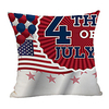 Double Side Print Independence Day Cushion Cover 1PC Linen Soft Decorative Square Throw Pillow Cover Cushion Case Pillowcase for Sofa Bedroom 45 x 45 cm (18 x 18 Inch) Superior Quality Machine Washable miniinthebox