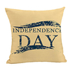 Double Side Print Independence Day Cushion Cover 1PC Linen Soft Decorative Square Throw Pillow Cover Cushion Case Pillowcase for Sofa Bedroom 45 x 45 cm (18 x 18 Inch) Superior Quality Machine Washable miniinthebox
