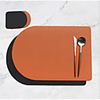 Double-sided colored PVC Placemat Non-slip Insulation Bamboo Pattern Heat Resistant Placemat Kitchen Home Decoration 4330cm12.510cm 2pcs
