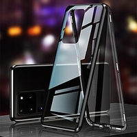 Double Sided Glass Protection Magnetic Case with Screen Protector for Samsung Galaxy S22 Ultra A53 S21 Plus S20 FE A72 A52 A42 A32 A21S A31 A51 A71 M31 miniinthebox