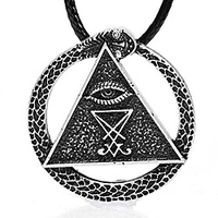 dragon necklace norse viking snake ouroboros talisman pagan wicca spiritual jewelry (f4010)