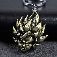Dragonball Z Keychain,  Anime Son Goku Keychain,  Metal Pendant,  for Anime Lovers bronze