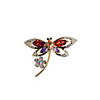 Dragonfly Zircon Alloy Brooch (Assorted Color)
