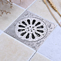 Drain Creative Modern Stainless Steel 1pc - Bathroom / Hotel bath Floor Mounted