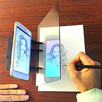 Drawing Projection Optical Drawing Board Sketch Mirror Facing Copy Table Reflection Light Image Board Tracing Drawing Board Optical Draw Projector Painting Reflection Tracing Line Table miniinthebox