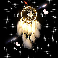 Dream Catcher Handmade Feather Bead Party Festival Hanging Decoration Ornament Gift Home Room Girl DIY Crafts Accessories