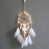 Dream Catcher With Lights Staycation Feathers Hand-Woven Ornaments Birthday Graduation Gift Wall Hanging Decor Home Decoration miniinthebox