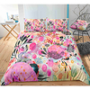 Dream Flower 3-Piece Duvet Cover Set Hotel Bedding Sets Comforter Cover with Soft Lightweight Microfiber,  Include 1 Duvet Cover,  2 Pillowcases for Double/Queen/King(1 Pillowcase for Twin/Single)