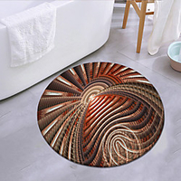 Dream Pattern Round Mat Carpet Door Mat Bedroom Living Room Carpet Study Room Carpet Kitchen Bathroom Anti-slip Mat