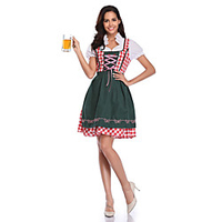 Dress Cosplay Costume Dirndl Trachtenkleider Adults Teenager Teen Women