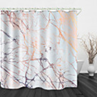 Drift Pattern Digital Print Waterproof Fabric Shower Curtain for Bathroom Home Decor Covered Bathtub Curtains Liner Includes with Hooks