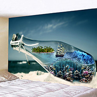Drifting Bottle Wall Tapestry Art Decor Blanket Curtain Hanging Home Bedroom Living Room Decoration Polyester miniinthebox