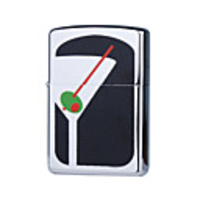 Drink Style Metal Oil Lighter (Black)