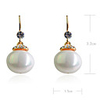 Drop Pearl Alloy Earrings