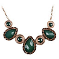 Drop Shaped Acrylic Alloy Necklace