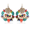 Drop Turquoise Earrings Boho Earrings Jewelry Rainbow color For Date Festival 1 Pair miniinthebox