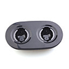 Dual Blue Light Charging Station Color Box Packing for PS3 Move(11201020)