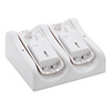Dual Charging Dock with 2 Rechargeable Batteries for Wii (600mAh,  White)