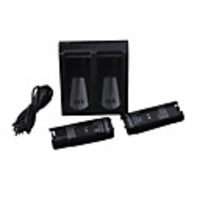 Dual Charging Stand Battery Pack for Wii Remote (Black)