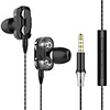 Dual Drive Bekabelde Stereo Oortelefoon In-Ear Sport Headset Hifi Met Mic Mini Oordopjes Oortelefoon Voor