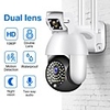 Dual Lens 1080P PTZ IP Camera Wifi Outdoor Speed Dome Wireless Wifi Security Camera Pan Tilt 4X Digital Zoom Surveillance CCTV