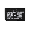 Dual MicroSD to MS Pro Duo Memory Card Adapter (Black)