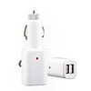 Dual Port USB Car Charger with 12V Socket 1000mA
