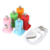 Dual USB Car Charger for iPhone, iPad and Others (Assorted Colors,  Output: 3.1A)