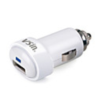 Dual USB Car Charger VC004 with iPhone 4 Cable 1.2 m for iPhone,  iPad and More (MFi License,  Assorted Colors)