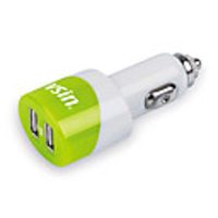 Dual USB Car Charger VC005 with iPhone 4 Cable 1.2 m for iPhone,  iPad and More (MFi License,  Assorted Colors)