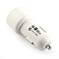 Dual USB Car Charging Adapter for iPad/iPhone 4/3G/3GS Black (5V-2A)