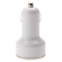 Dual USB Car Cigarette Powered Charger for iPhone 4,  4S and Others (Assorted Colors)