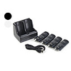Dual USB Charging Station with 4 Rechargeable Batteries for Wii (2800mAh,  Assorted Colors)