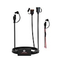 Dual USB Motorbike Motorcycle Handlebar Charger Adapter Waterproof Power Supply Socket 12V-24V