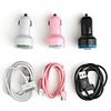 Dual USB Port Car Cigarette Charger with 30pin Cable for iPad / iPad 2 / iPhone / iPod / Other tablets