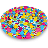 Duck Pond Pool Inflate,  3ft x 6 Inch Inflatable Pool for Carnival Games,  Ducks Memory Matching Games,  and Outdoor Water Activities,  Durable Carnival Party Supplies (Ducks not Included) miniinthebox