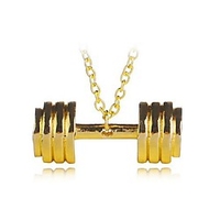 Dumbbell Pendant Necklace Boxing Gloves Punk Rock Alloy Silver 50 cm Necklace Jewelry 1pc For Festival miniinthebox