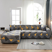 Dustproof All-powerful Slipcovers Stretch L Shape Sofa Cover Super Soft Fabric Couch Cover Sofa Furniture Protector With One Free Boster Case miniinthebox