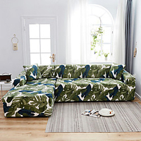 Dustproof All-powerful Slipcovers Stretch L Shape Sofa Cover Super Soft Fabric Couch Cover Sofa Furniture Protector With One Free Boster Case miniinthebox