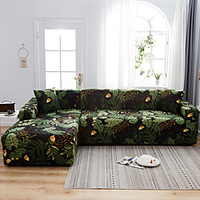 Dustproof All-powerful Slipcovers Stretch L Shape Sofa Cover Super Soft Fabric Couch Cover Sofa Furniture Protector With One Free Boster Case miniinthebox